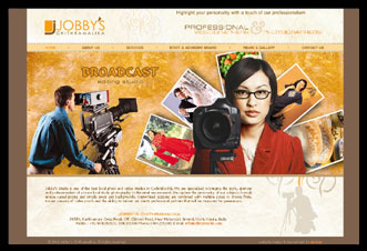 website of Jobbys Studio, cochin